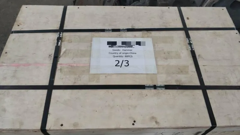 Caixas de madeira preparadas para transporte internacional